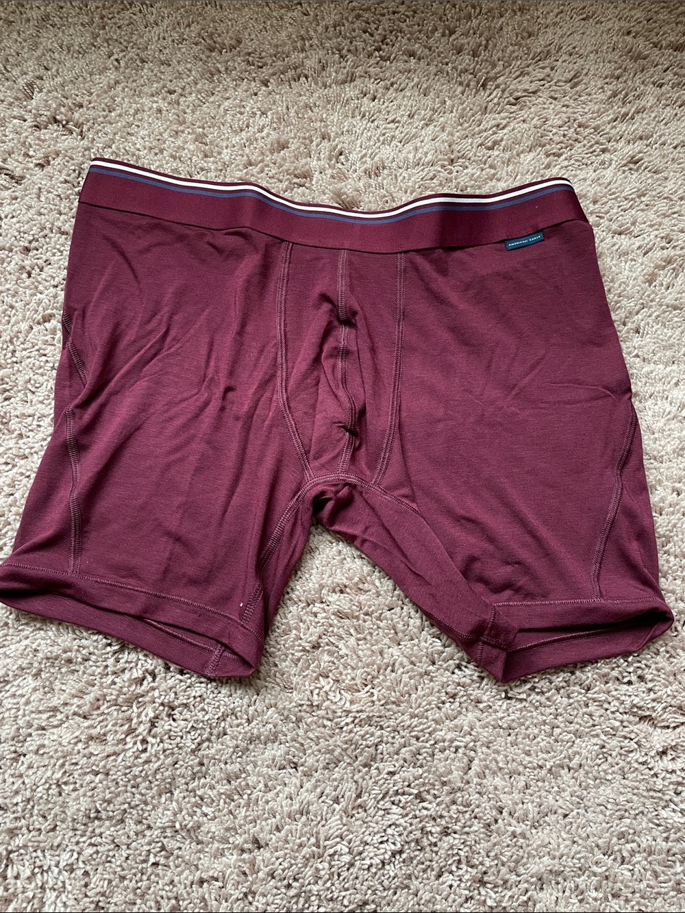 Gently worn American Eagle Maroon Boxer Briefs - Soft Stretch Support size large